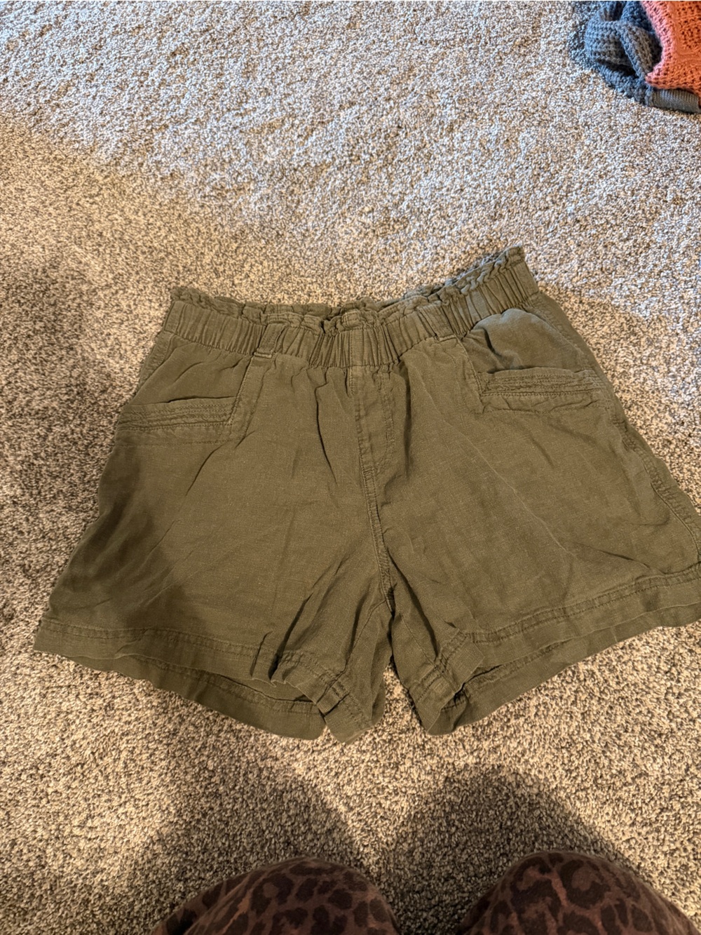 Maurices Olive Drawstring Shorts